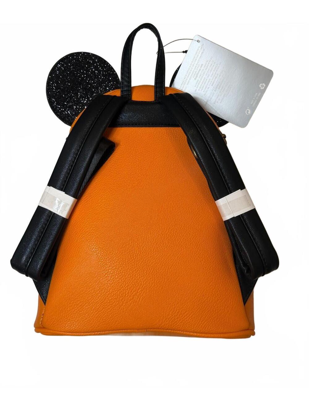 Disney Parks Loungefly | Mickey Pumpkin Spiderweb Mini Backpack | NWT - Picture 3 of 9